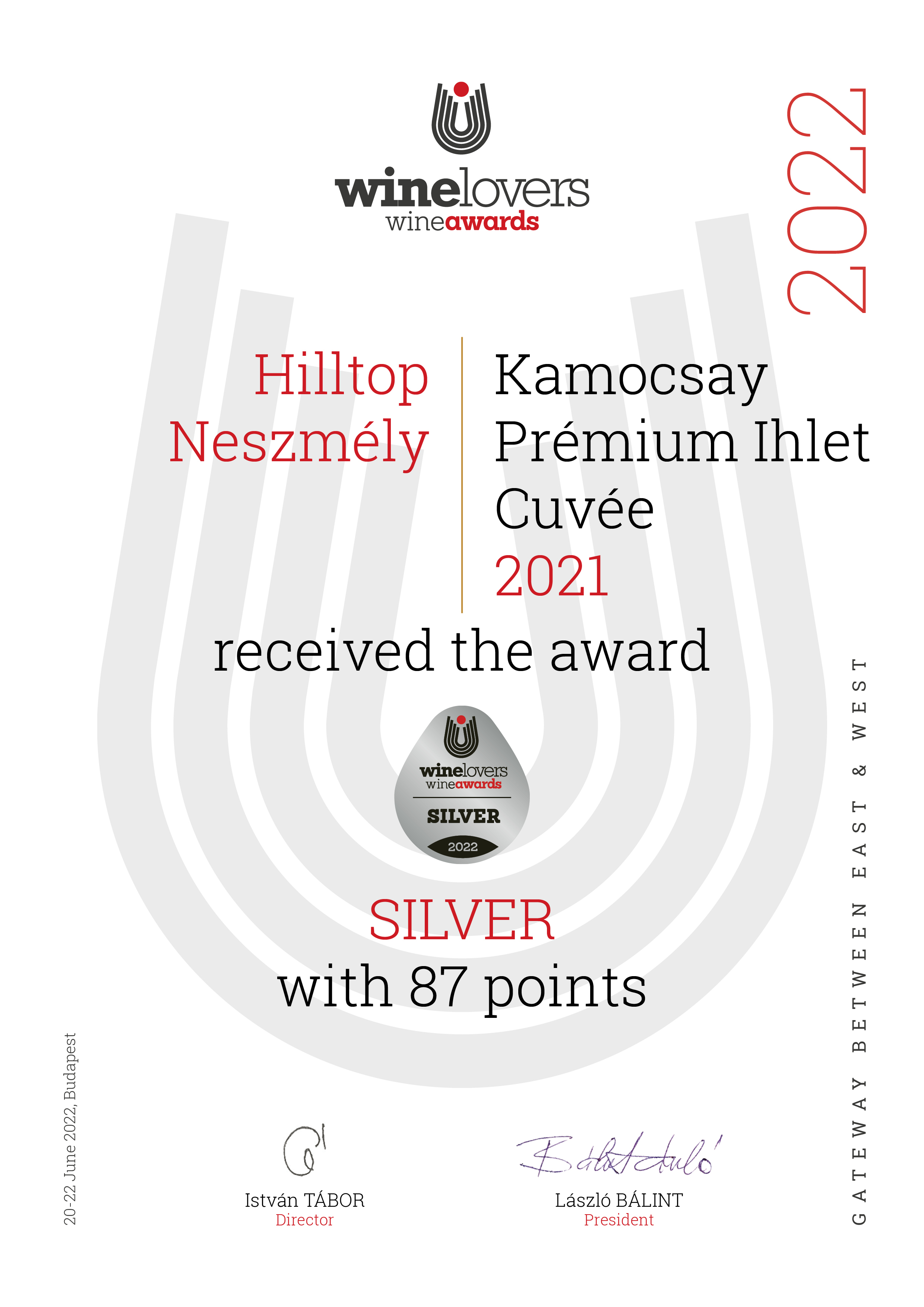 Kamocsay Prémium Ihlet Cuvée 2021 - Silver